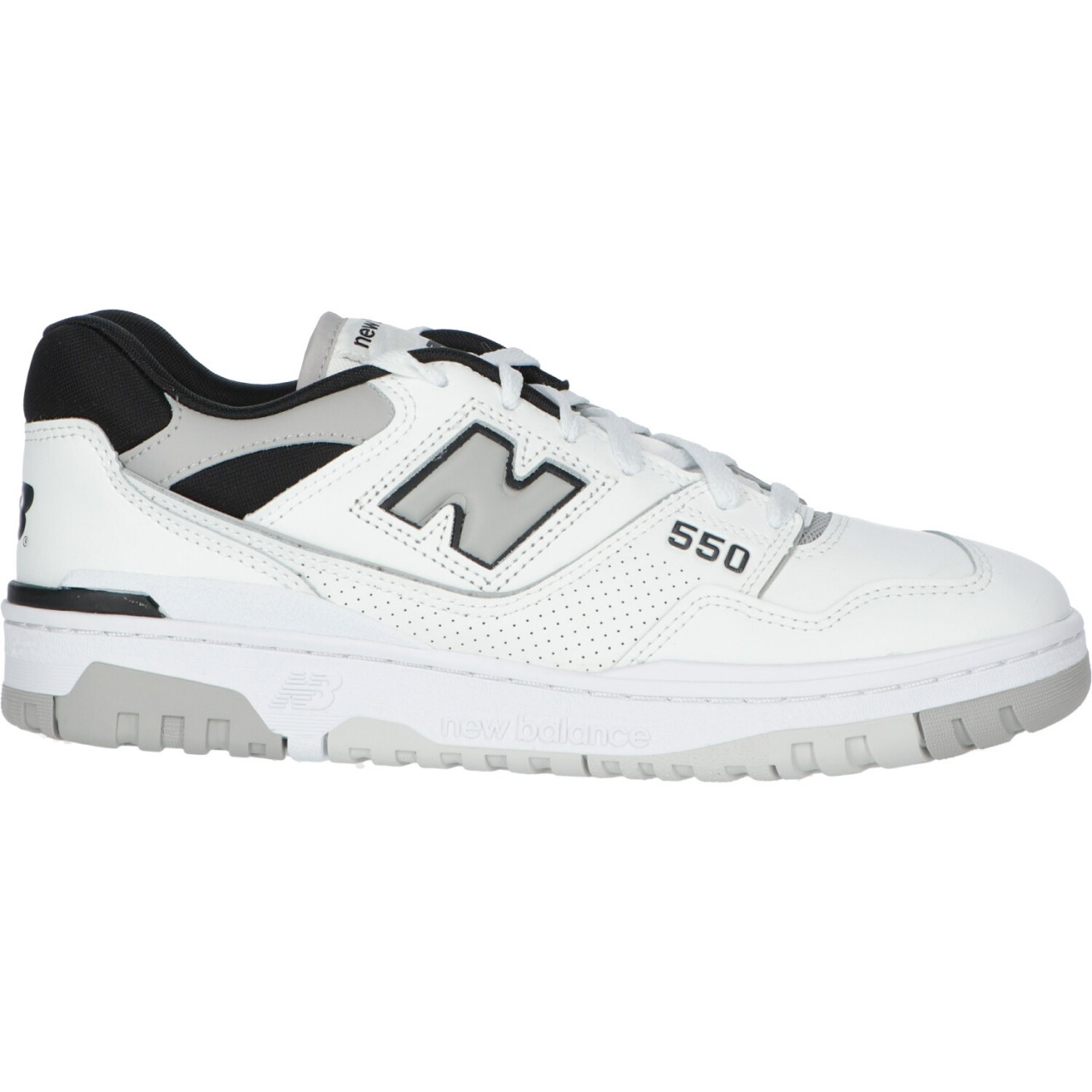 New balance Uomo Scarpa New Balance Unisex Mtz Leather Textile White 550NCLT